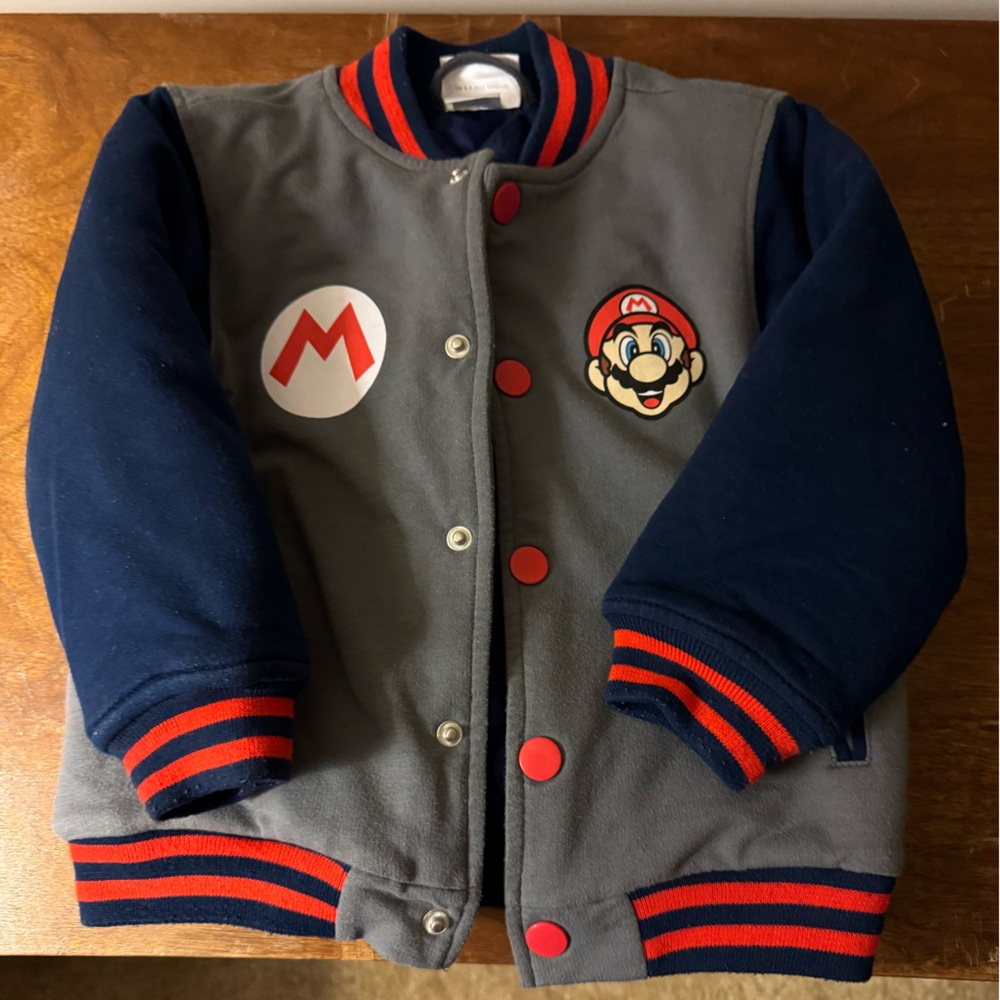 Super Mario Nintendo Varsity Bomber Jacket